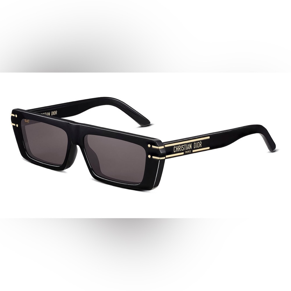 DIOR  Signature S2U Black Rectangle Frame Sunglasses